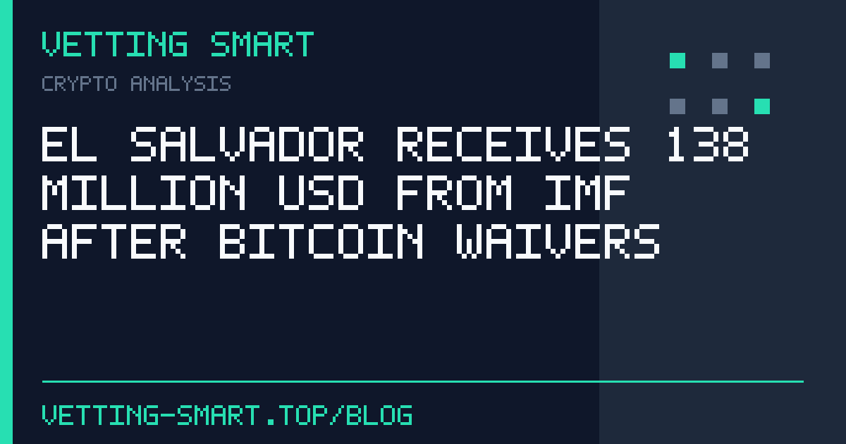 El Salvador Receives 138 Million USD from IMF After Bitcoin Waivers