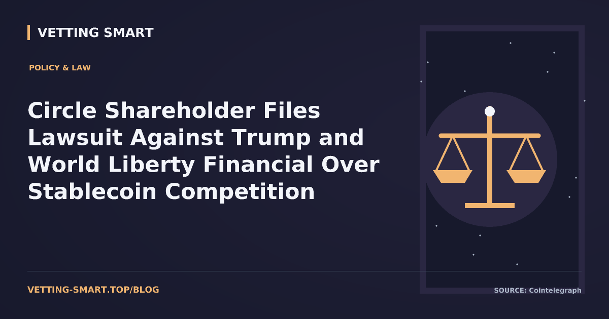 Circle Shareholder Files Lawsuit Against Trump and World Liberty Financial Over Stablecoin Competition